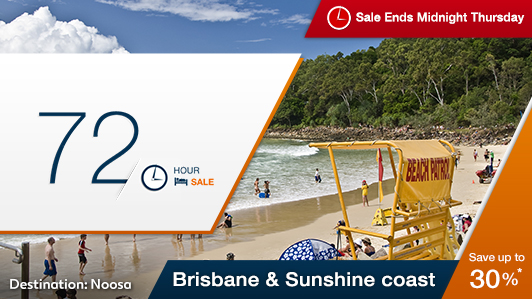 Brisbane & Sunshine Coast save up to 30% off on hotels sale just for 72 hours only at Expedia.com.au