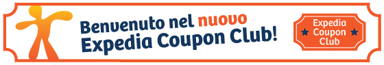Benvenuto nel nuovo Expedia Coupon Club!