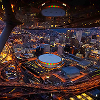 Big Easy Lights at Night Private Aerial Tour