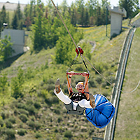 ZipLining at Canada Olympic Park