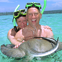 Snorkeling With Stingrays