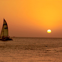 Commotion on the Ocean Sunset Sail
