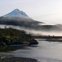 The Fuegian Andes, Lake Fagnano, and Lake Escondido