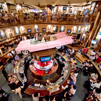 Dining at Hard Rock Cafe