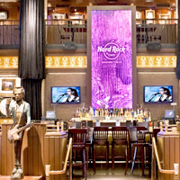 Dining at Hard Rock Cafe