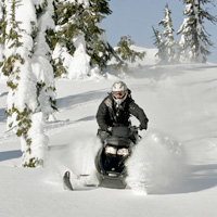 Wilderness Adventure via Snowmobile