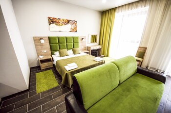 Pokój Deluxe, 1 sypialnia, balkon, widok na miasto