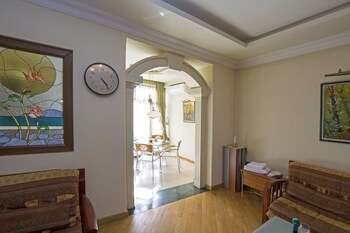 Studio rodzinne, Łóżko king i sofa, widok na miasto