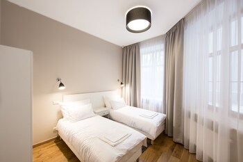 Apartament, 1 sypialnia, przystosowanie dla niepełnosprawnych, wanna