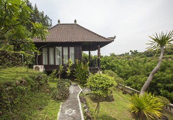 Bungalow, widok na ogród